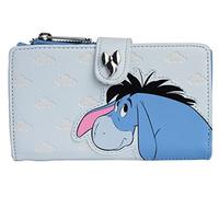 Loungefly Disney Eeyore Wallet Snap Flap Clutch,Bleu