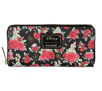 Loungefly Disney La Belle Roses Portefeuille zipp La Belle et la B te, noir, One Size