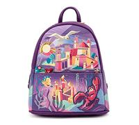 Loungefly Disney Little Mermaid Ariel Castle Sac à bandoulière double sangle pour femme