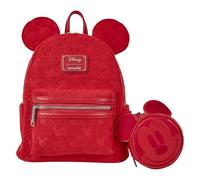 Loungefly Mini sac à dos Disney Mickey Ears porte-monnaie Rouge