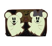 Loungefly Disney Mickey et Minnie Floral Ghost Glow Portefeuille zippé Multicolore Standard
