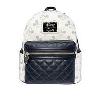 Loungefly Disney Mickey et Minnie Mouse Sac main double sangle pour femme, blanc, Medium