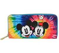 Loungefly Disney Mickey Minnie Mouse Tie Dye Wallet Zip Around Clutch