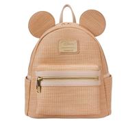 Loungefly Disney Mickey Mouse Woven Texture Mini sac à dos, marron, mini, marron