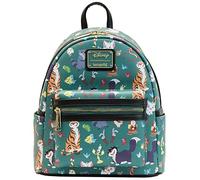 Loungefly Disney Princess Sidekicks Mini sac à dos portefeuille imprimé, bleu sarcelle, Mini, Mini sac à dos