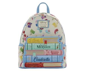 Loungefly Disney : Princesse - Livres classiques - Happily Ever After - Mini sac à dos avec breloque de fermeture Éclair - Sacs de collection