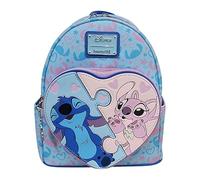 Loungefly Mini sac à dos Disney Stitch et Ange Cœur – Marchandise officielle