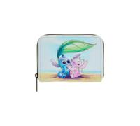 Loungefly Disney Stitch & Angel Beach Date Mini portefeuille à fermeture éclair, multicolore, One Size