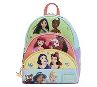 Loungefly Disney Triple Pocket Mini Backpack Princess Collage Nouveau Officiel
