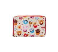 Loungefly Disney Winnie l'ourson Portefeuille zippé Motif Bonbons, Multicolore, Standard, Fermeture éclair
