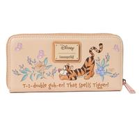 Loungefly Disney Winnie l'ourson Portefeuille zippé, Pêche, Tigrou
