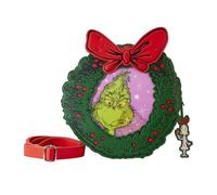 Loungefly Dr. Seuss' How the Grinch Stole Christmas! Wreath Sac bandouli re, vert, Taille unique