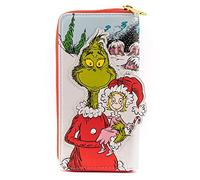 loungefly Dr. Seuss The Grinch Loves The Holidays Portefeuille zippé Multicolore Taille Unique