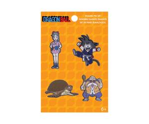 Loungefly - Dragon Ball Enamel Pin Set - Bulma - Dragon Ball Z Pin en Émail - Exclusivité Amazon - Broche Fantaisie Mignonne à Collectionner - pour Les Sacs à Dos et Sacs - Idée de Cadeau