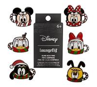Loungefly Funko Disney Mickey & Friends Hot Cocoa Blind Box Pins - Mickey Mouse - (Styles May Vary) - Disney Standard Characters - Boîte Mystère Pin en Émail - Broche Fantaisie à Collectionner
