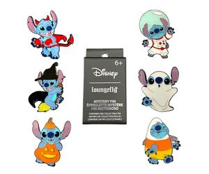 Loungefly Funko - Stitch - Disney: Stich Halloween - Blind Box Enamel Pin - Lilo And Stitch - Boîte Mystère Pin en Émail - Broche Fantaisie Mignonne à Collectionner - pour les Sacs à Dos et Sacs