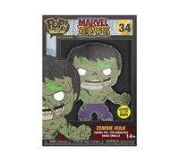 Loungefly Group Pop! Large Enamel Pin Marvel: Zombie Hulk - Hulk - Marvel Zombies Pin en Émail - Broche Fantaisie Mignonne à Collectionner - pour Les Sacs à Dos et Sacs - Idée de Cadeau