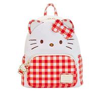 Loungefly Hello Kitty Mini Backpack Gingham Cosplay Nouveau Officiel Blanc