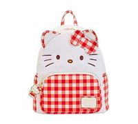 LOUNGEFLY Hello Kitty Mini Backpack Gingham Cosplay Nouveau Officiel Blanc