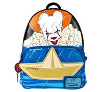 Loungefly IT Pennywise Gutter Scene Mini sac à dos Cosplay VRare Exclusive, noir, Mini Backpack, Pennywise Mini sac à dos Vrare Exclusive