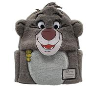 Loungefly Jungle Book Baloo Bear Sac à bandoulière double sangle, gris, Robuste