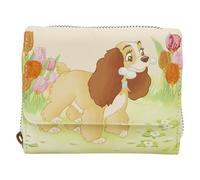 Loungefly Portefeuille à trois volets Lady and The Tramp Motif tulipe pastel