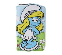 Loungefly Lafig Smurfs Smurfette Cosplay Zip Around Wallet, Blue, onesize, Blue, onesize
