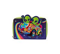 Loungefly Lisa Frank Cosmic Alien Ride Portefeuille zippé