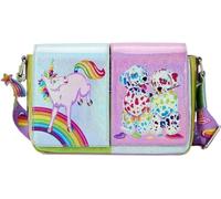 Loungefly Lisa Frank Sac main bandouli re avec blocs de couleurs, multicolore, Taille unique