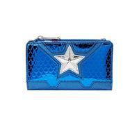Loungefly Marvel Flap Purse Shine Captain America Coplay Nouveau Officiel Bleu