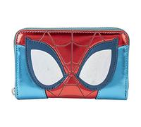 Loungefly Marvel Shine Spider-Man Cosplay Portefeuille zippé | Pochette Spiderman Rouge et Bleu, Multicolore, Taille Unique, Portefeuille