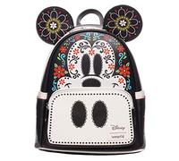 Loungefly Mini sac dos Mickey Mouse Dia de los Muertos Sugar Skull Mickey Entertainment Earth Exclusive, noir, Mini, Mini sac dos