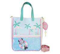 Loungefly Mininie Mouse Vacation Style Tote Bag Rose