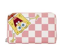 Loungefly Nickelodeon Spongebob Square Patrick Star Portefeuille | Fermeture éclair, Motif à carreaux, 4 fentes pour cartes, Pour enfants et adultes, Collection