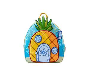 LOUNGEFLY: Nickelodeon Spongebob Squarepants Pineapple House Mini Backpack - Confidential
