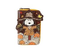 Loungefly Peanuts Snoopy Portefeuille zippé Motif épouvantail Marron Taille Unique