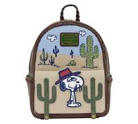 Loungefly Peanuts: Spike Desert Mini sac à dos avec poignée supérieure tressée - Bretelles réglables - Sacs de collection