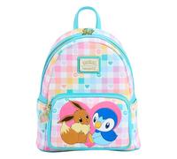 Loungefly Petit sac à dos scolaire Funko Pokémon Piplup et Eevee Multicolore