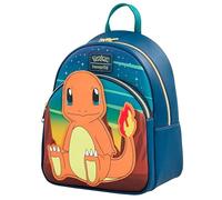 Loungefly Pokemon Charmander Mini sac à dos en cuir, multicolore, multicolore, mini, décontracté, multicolore, mini, multicolore, taille unique