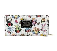 Loungefly Pokemon Eeveelutions Portefeuille zippé Motif Tatouage Blanc décontracté