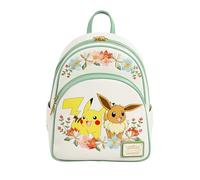 Loungefly Pokemon - Pikachu & Eevee - Floral Mini Backpack - Sac Mignon à Collectionner - Idée de Cadeau - Produits Officiels - pour Les Garçons, Girls Les Hommes et Les Femmes - Anime Fans