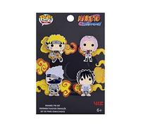 Loungefly POP! 4 Pack PIN SET: NARUTO - Naruto - TEAM 7 - Naruto Pin en Émail - Broche Fantaisie Mignonne à Collectionner - pour les Sacs à Dos et Sacs - Idée de Cadeau - Produits Officiels