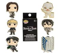 Loungefly Pop! 6 Pieces Blind PIN Set: AOT Characters - Eren Jaeger - Attack on Titan - Boîte Mystère Pin en Émail - Broche Fantaisie Mignonne à Collectionner - pour Les Sacs à Dos et Sacs