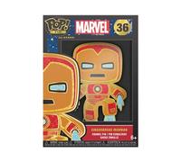 Loungefly POP! Large Enamel Pin MARVEL: GINGERBREAD - Iron Man - IRON MAN - Marvel Comics Pin en Émail - Broche Fantaisie Mignonne à Collectionner - pour les Sacs à Dos et Sacs