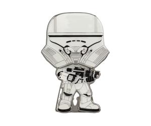 Loungefly POP! Large Enamel Pin STAR WARS: First Order Jet Trooper White GROUP Pin en Émail - Broche Fantaisie Mignonne à Collectionner - pour les Sacs à Dos et Sacs - Idée de Cadeau