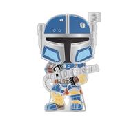 Loungefly Pop! Large Enamel Pin Star Wars: Heavy Armor Mando - The Mandalorian Pin en Émail - Broche Fantaisie Mignonne à Collectionner - pour Les Sacs à Dos et Sacs - Idée de Cadeau - TV Fans