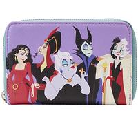 Loungefly Portefeuille à Fermeture éclair Disney Villains - Multicolore - Taille Unique