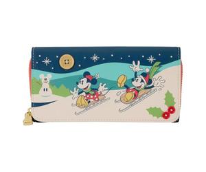 Loungefly Portefeuille à rabat Disney Mickey et Minnie