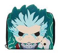 Loungefly - Portefeuille My Hero Academia Infinity Cosplay - 15x3x10cm - Faux Cuir - Accessoires Contemporains - Rouge - 5 Poches - 4 Fentes de Carte - Fermeture Éclair - Ados Fans de My Hero Academia