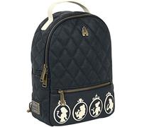 Loungefly Princesses Disney Silhouetten Mini Sac À Dos Noir/Blanc, Imitation Cuir,